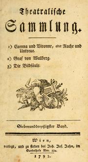 Cover of: Cuenna und Vivonne, oder, Rache und Untreue by Franz Anton von Braune