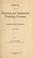 Cover of: Manual for the normal and industrial training courses in Kansas high schools. 1911-1912