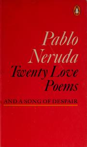 Cover of: Twenty love poems and a song of despair