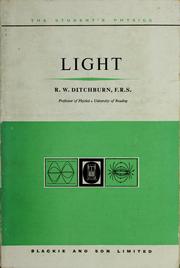 Cover of: Light by Robert W. Ditchburn