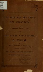 Cover of: The true and the false: an oration