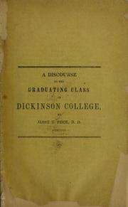 Cover of: God in education: a discourse to the graduating class of Dickinson college, July, 1852