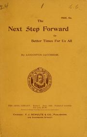 Cover of: The next step forward