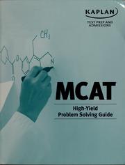 Cover of: MCAT high-yield problem solving guide