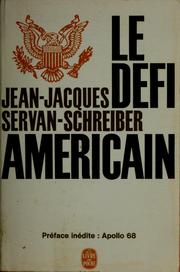 Cover of: Le defi americain
