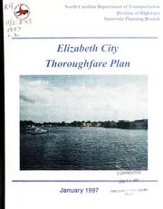 Cover of: Thoroughfare plan for Elizabeth City, North Carolina