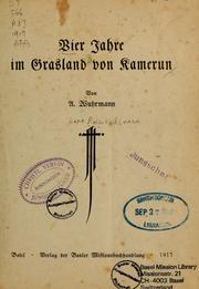 Cover of: Vier Jahre im Grasland von Kamerun