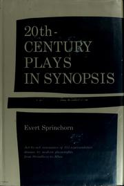 Cover of: 20th century plays in synopsis