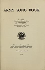 Cover of: Army song book