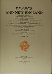 Cover of: France and New England