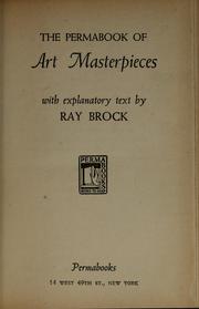 Cover of: The Permabook of art masterpieces: with explanatory text