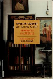 Cover of: English, August by Upamanyu Chatterjee