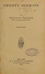 Cover of: Twenty sermons by Phillips Brooks