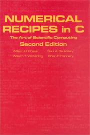 Cover of: NUMERICAL RECIPES IN C by 