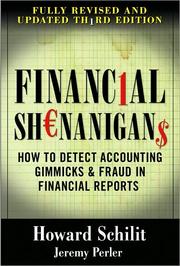 Financial shenanigans by Howard Mark Schilit