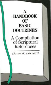 Cover of: A Hand Book of Basic Doctrines by 