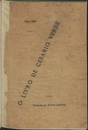 Cover of: O livro de Cesário Verde: 1873-1886 by 