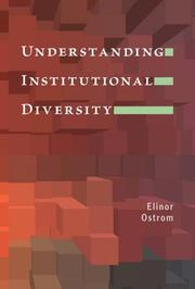 Cover of: UNDERSTANDING INSTITUTIONAL DIVERSTIY by 