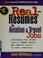 Cover of: Real-resumes for aviation & travel jobs