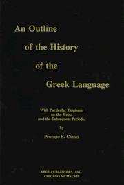 Cover of: An Outline of the History of the Greek Language