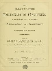 Cover of: The Illustrated dictionary of gardening