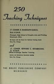 Cover of: 250 teaching techniques