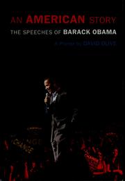 Cover of: An American story: the speeches of Barack Obama : a primer