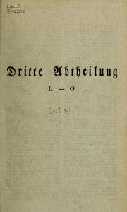 Cover of: Ausführliches und möglichst vollständiges lateinisch-deutsches Lexicon by Immanuel Johann Gerhard Scheller
