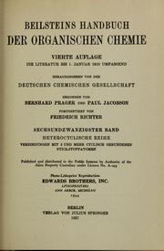 Cover of: Beilsteins Handbuch der organischen Chemie by Friedrich Konrad Beilstein