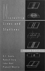 Cover of: Microstrip lines and slotlines by K.C. Gupta ... [et al.].