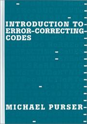 Cover of: Introduction to error-correcting codes