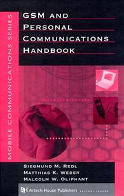 GSM and personal communications handbook by Siegmund M. Redl