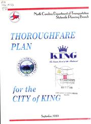City of King thoroughfare plan by North Carolina. Division of Highways. Statewide Planning Branch