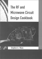Cover of: The RF and microwave circuit design cookbook by Stephen A. Maas