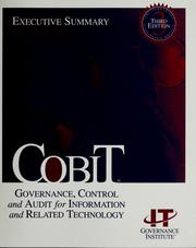 COBIT by Information Systems Audit and Control Foundation (Rolling Meadows)