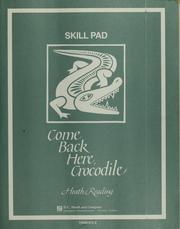 Cover of Come back here, crocodile