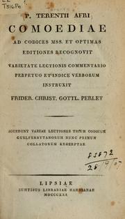 Cover of: Comoediae