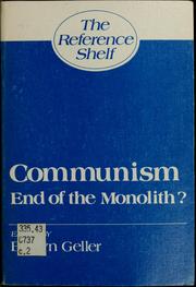 Cover of: Communism by Evelyn Geller