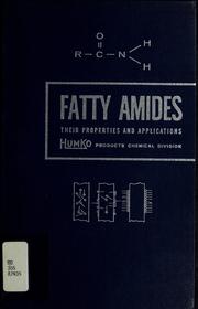 Cover of: Fatty amides
