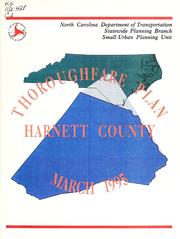 Cover of: Harnett County thoroughfare plan