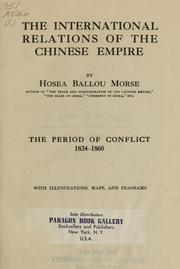 Cover of: International relations of the Chinese empire by Hosea Ballou Morse