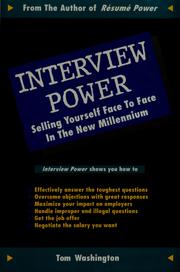 Cover of: Interview power by Tom Washington