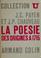 Cover of: La Poésie des origines à 1715