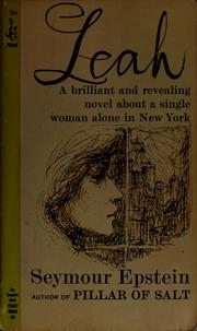 Cover of: Leah by Seymour Epstein, Seymour Epstein