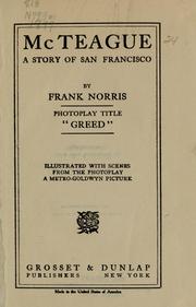 Cover of: McTeague ; and, A man's woman by Frank Norris, Frank Norris