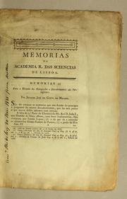 Cover of: Memorias para a Historia das Navegações e Descobrimentos dos Portuguezes by Macedo, Joaquim José da Costa de