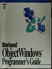 Cover of: ObjectWindows programmers guide by International Business Machines Corporation