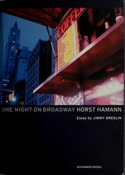 Cover of: One night on Broadway