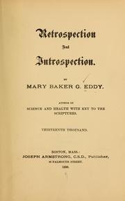 Cover of: Retrospection and introspection