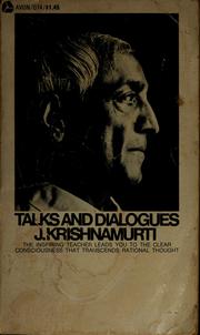 Cover of: Talks and dialogues